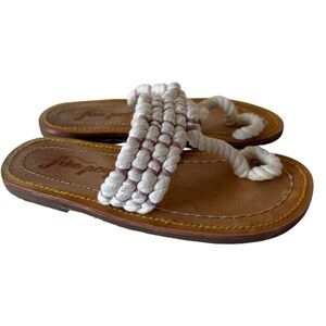 Free People LIBRE rope sandals SZ 38 7.5-8 Boho Hippie Minimalist
